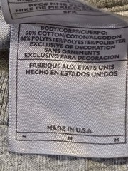 Vintage Nike Gray Spellout Logo T-Shirt Made in USA Mens Medium Y2K Graphic Tee