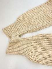 L.L.Bean 80s USA-made Crewneck Knit Sweater (Thick), Size M, Cotton, Solid Color