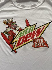 Mountain Dew Over Drive T Shirt Size Small Casey’s Exclusive White