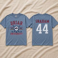 Briar U Hockey Vintage Shirt Off-Campus Garrett Graham 44 University