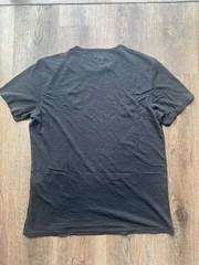 John Varvatos T-Shirt Red, Blue and Gray Skulls Black Medium