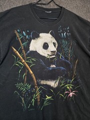 Vintage Liquid Blue Panda Shirt Men’s 2XL Double Side AOP Panda Bear 1999 1990s
