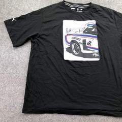 Puma BMW Motorsport Shirt Mens XL Black Race Car Graphic Tee Tagless Jersey