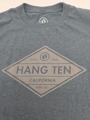 Hang Ten T Shirt Men Small Gray Graphic Tee.#43954