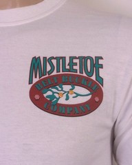 vintage 00s Y2K Mistletoe Belt Buckle Company T-Shirt Blowjob Crude Head 2005 S