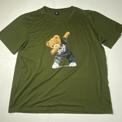 Dabbing Bear Teddy T Shirt Size XXXL 3XL Polyester / Elastane