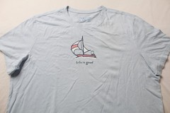 Life Is Good Men’s Jake Sail Crusher Tee CN6 GloBlu Size 2XL NWT