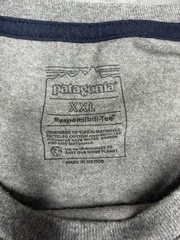 Patagonia Men’s XXL Gray Knit Cotton Blend Crew Neck Pocket Logo Graphic T-Shirt