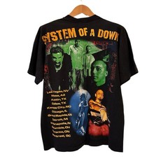 System Of A Down 90s SOAD HAND Band Tour T-shirt Single Stitch XL REPRINT