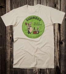 Retro Travel Tee T Shirt Vtg Tourist California State Pea Soup Andersens