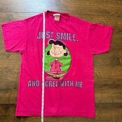 90s Just Smile And Agree With Me Lucy Shirt Large Vintage Peanuts Promo
