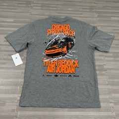 Nike Jordan 23XI Tyler Reddick Chicago Street Race 2025 T-Shirt Mens Small Gray