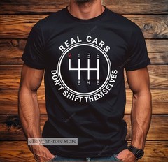 Funny Manual Transmission T-shirt Stick Shift Car Guy Gifts Gearhead Racing Tee
