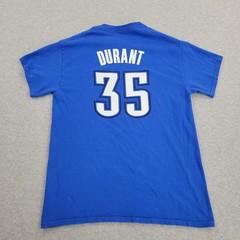 Oklahoma City #35 NBA Shirt Mens Medium Kevin Durant Blue Graphic