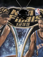 Vintage 1999 Pro Player NBA Finals NY Knicks San Antonio Spurs Tee Sz. 2X Black