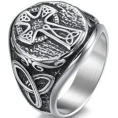 Jude Jewelers Vintage Stainless Steel Christian Cross Celtic Knot Biker Vikin…