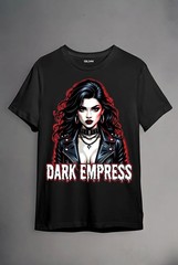 Streetwear Black T-Shirt Dark Empress Sexy Girl Graphic Hip Hop Unisex