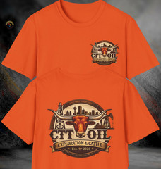 CTT Oil & Cattle Company Landman Front & Back T-Shirt | Softstyle Tee