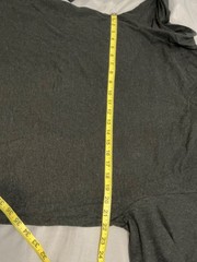 Bella Canvas Mens XL Black Long Sleeve Crew Neck T Shirt Heather CVC