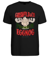 Griswold Premium Eggnog Christmas Funny Moose Gift Vintage Mens T-Shirt