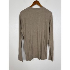 Kuhl Wildfibre Mens Large Tan Organic Cotton Long Sleeve Pocket T-Shirt