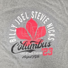 Billy Joel & Stevie Nicks 2023 Live at Ohio Stadium Columbus Concert T-Shirt