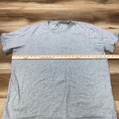 Lands’ End T-Shirt Mens XL Minimalist 100% Cotton Tailored Fit Gray Casual Tee