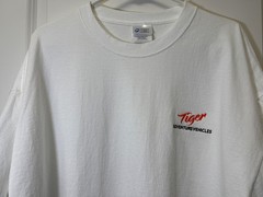 Tiger Adventure Vehicles Logo Men’s White Short Sleeve T-Shirt – 2XL (Off-Road)