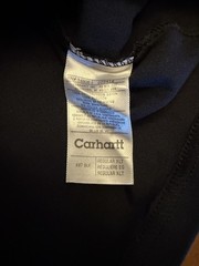 Vintage Carhartt K87 Pocket Shirt Mens XLT Tall Black Workwear Fade Lines 2000s