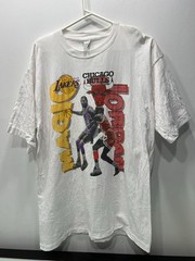 Vintage Michael Jordan Magic Johnson Lakers Vs Bulls T Shirt Mens Sz XL
