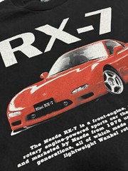 Mazda RX-7 AOP Vintage RARE Car 90s Motor Race XL Single Stitch T-Shirt REPRINT