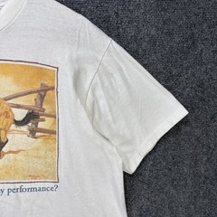 Vintage Funny Quote Shirt Mens Large White 90s USA Horse Western Cowboy Desert