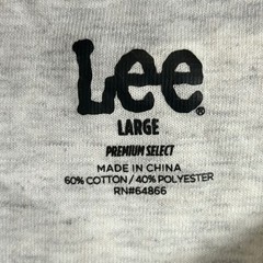Lee Premium Select Comfort Henley Shirt Mens Large Oatmeal Heather New