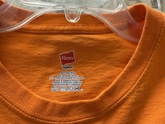 Vintage The Great Wall China Mens T Shirt Large Orange