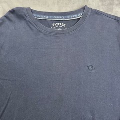 FatFace Long Sleeve T-Shirt Mens L Navy Blue Organic Cotton Embroidered Logo