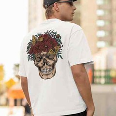 “Bold & Trendy: Men’s Oversized Back Print Streetwear T-Shirt for Urban Style”
