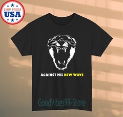 Against Me New Wave Men’s Black T-shirt Size S-5XL