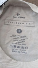 Rip Curl Staple T-Shirt Standard Fit White Made With Aloha Graphic Size XL- New