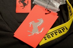 Scuderia Ferrari Men’s Lanyard Tape V-Neck Short Sleeve T-Shirt US 2XL IT 56