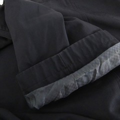 Agnes b Homme Stainless Steel Collar Coat Long Black with Liner