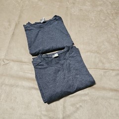2 X Augusta Sportswear Polyester/Cotton/Rayon Tri-Blend Long Sleeves T-Shirt