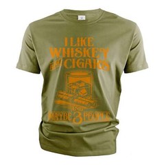 Men’s Funny I like Whiskey and cigars shirt and maybe 3 people grandpa dad gifts