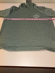 Salty Crew Men’s Green Premium Technical LS Hoodie XL Missing Drawstring