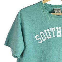 ComfortWash Men Southport T Shirt Green Medium Outer Banks NC Distressed READ
