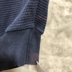Los Angeles Apparel Shirt Mens XL Blue Thermal Long Sleeve Made USA Cotton Knit
