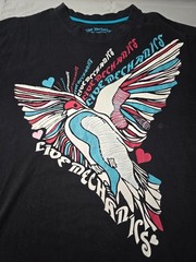Live Mechanics Bird Print Front and Back Size 3XL