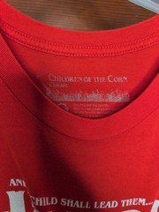 Children Of The Corn Shirt Men’s Red Horror Movie Tee L