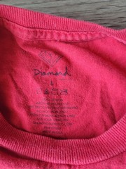 Diamond Supply Co. Men’s Red Graphic Logo Crew Neck Short Sleeve Knit Tee Size L