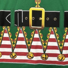 Holiday Time Men’s Elfie Elf Suit Christmas T-Shirt Green Size XL (46-48)