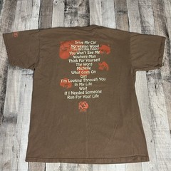 Beatles Shirt Adult Large Brown Vintage 90s 1997 Rubber Soul Band Tee